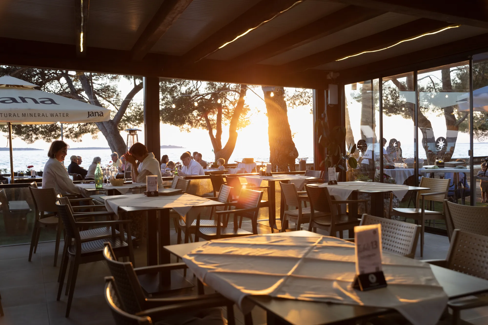 Unutrašnjost restorana Plaža-Beach Fažana